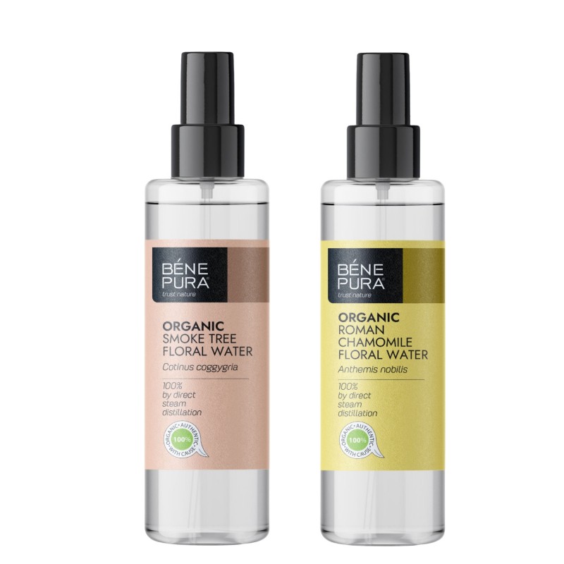 Bio Cserszömörce Virágvíz és Bio Római Kamilla Virágvíz - GMC