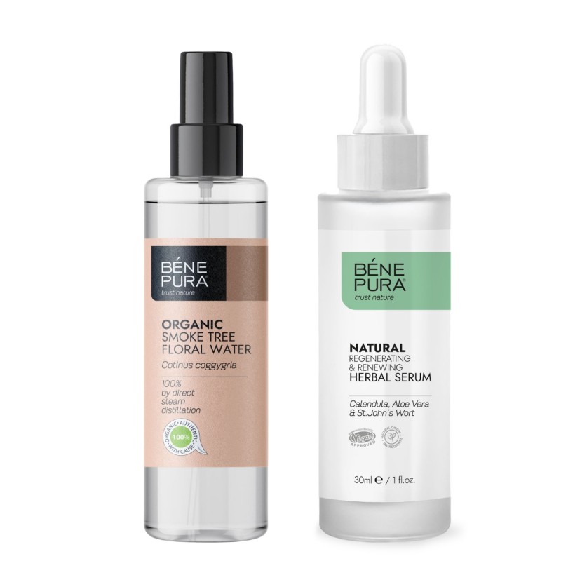 Bio Cserszömörce Virágvíz és Regeneráló arcszérum - Termék összehasonlítása