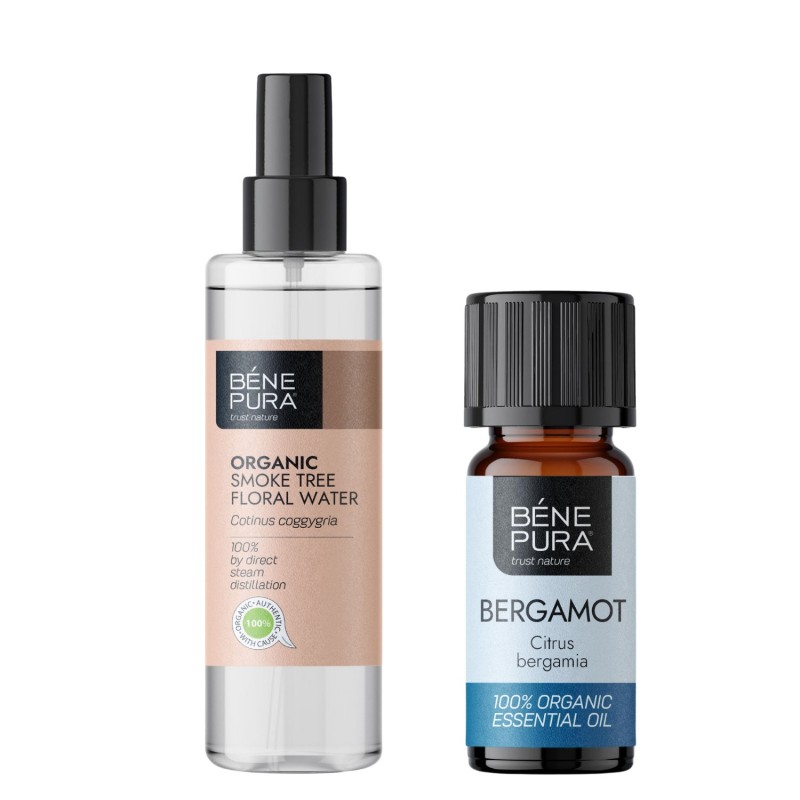 Bio Cserszömörce Virágvíz és Bio Bergamott Illóolaj - GMC