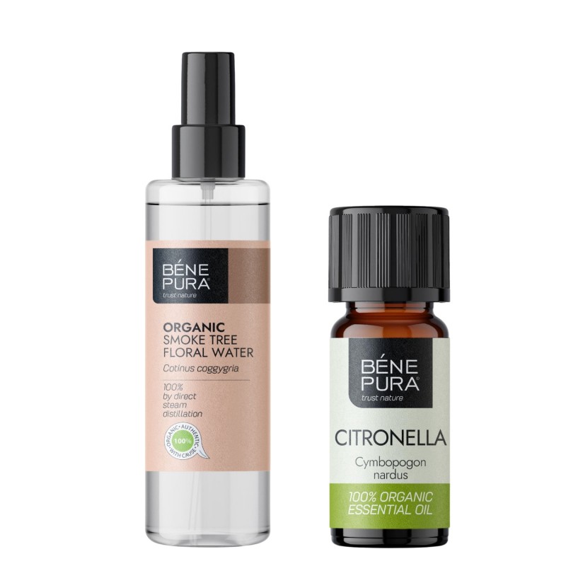 Bio Cserszömörce Virágvíz és Bio Citronella Illóolaj - GMC