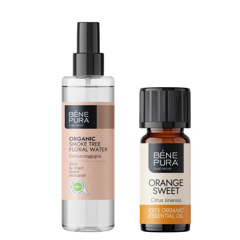 Bio Cserszömörce Virágvíz és Bio Édesnarancs Illóolaj - GMC