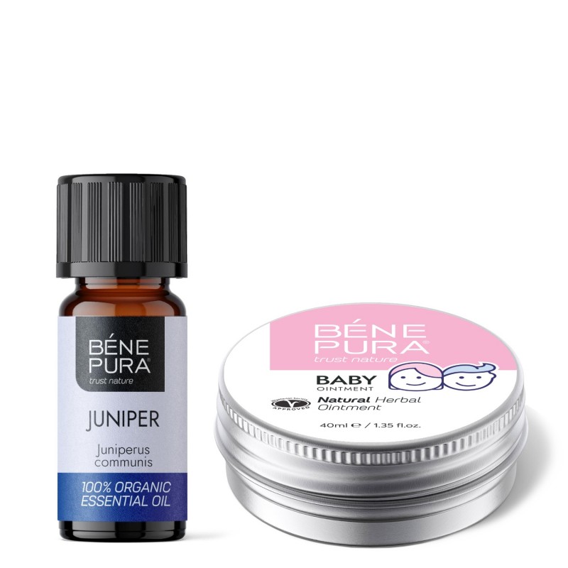 Pelenkakiütés Kenőcs Körömvirággal és Kamillával és Bio Boróka Illóolaj - GMC