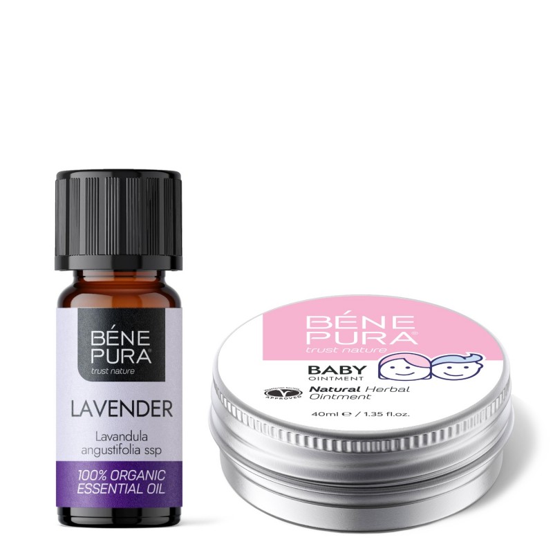 Pelenkakiütés Kenőcs Körömvirággal és Kamillával és Bio Levendula Illóolaj - GMC