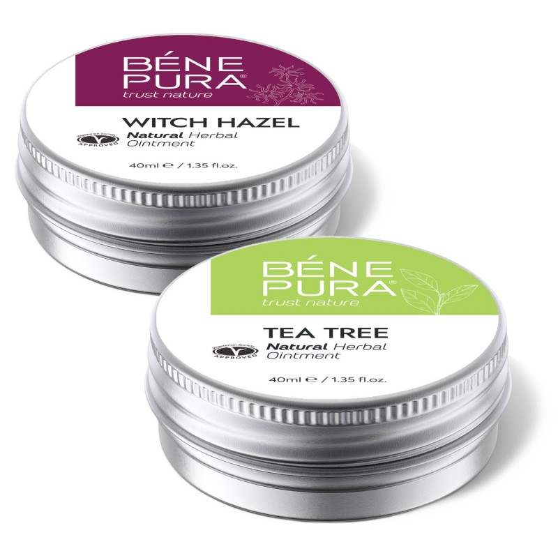 Aranyér Kenőcs Varázsmogyoróval és Viszketés elleni Kenőcs Teafával - GMC