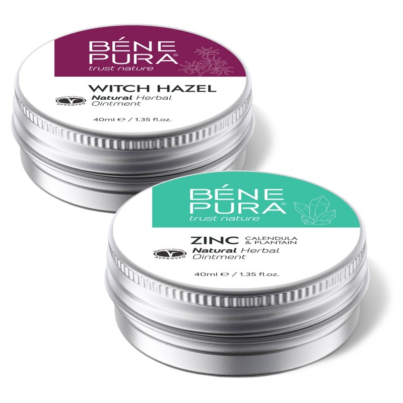 Aranyér Kenőcs Varázsmogyoróval és Viszketés elleni Kenőcs Cink-Oxiddal - GMC