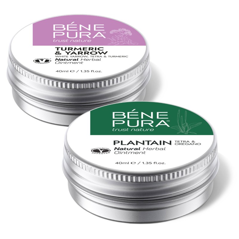Aranyér Kenőcs Fehér Cickafarkfűvel, Tetrával és Kurkumával és Viszketés elleni Kenőcs Útifüvel - GMC