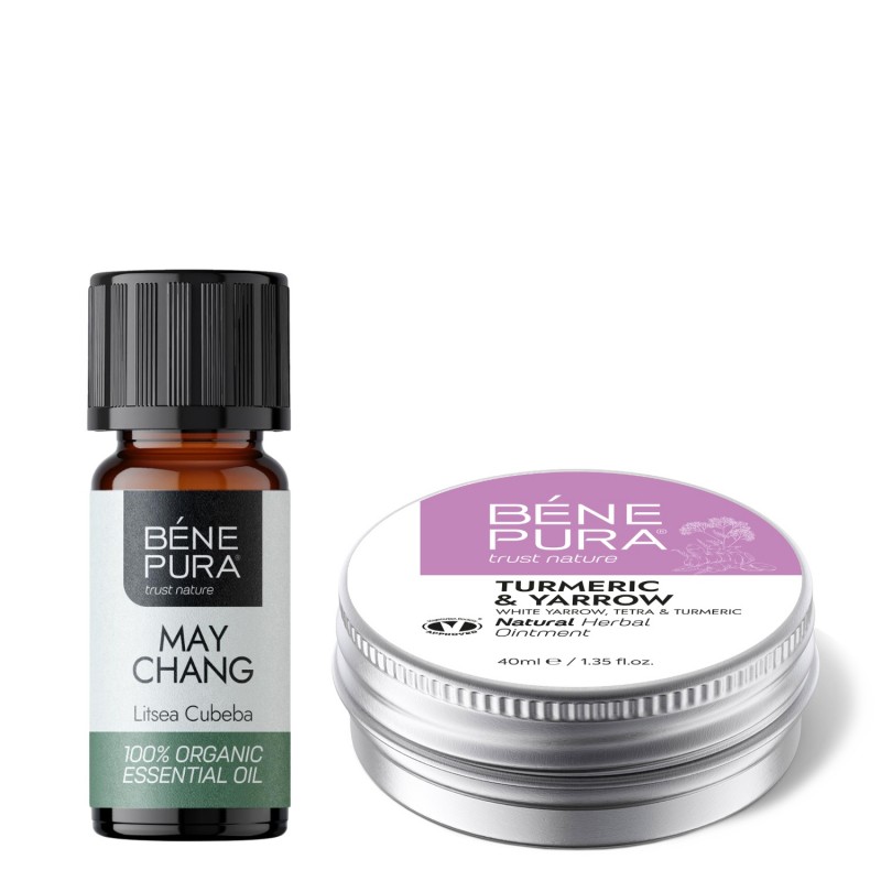 Aranyér Kenőcs Fehér Cickafarkfűvel, Tetrával és Kurkumával és Bio Litsea Cubeba Illóolaj - GMC