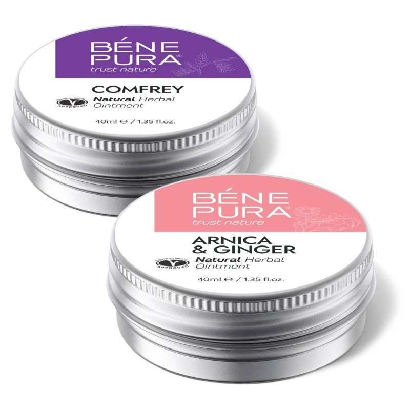 Comfrey Izom Kenőcs és Zúzódás Kenőcs Arnikával és Gyömbérrel - GMC