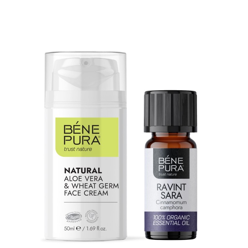 Aloe Vera arckrém és Bio Ravintsara Illóolaj - 