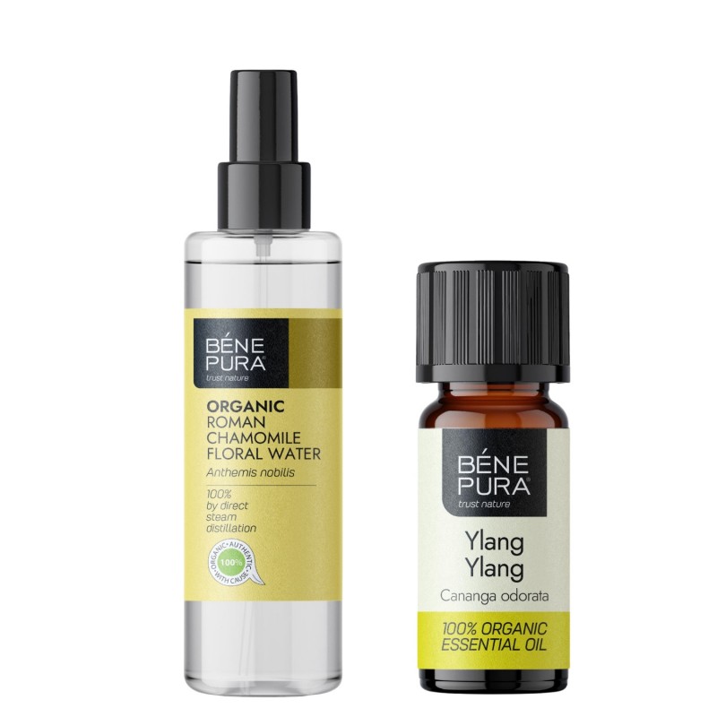 Bio Római Kamilla Virágvíz és Bio Ylang-ylang Illóolaj - GMC