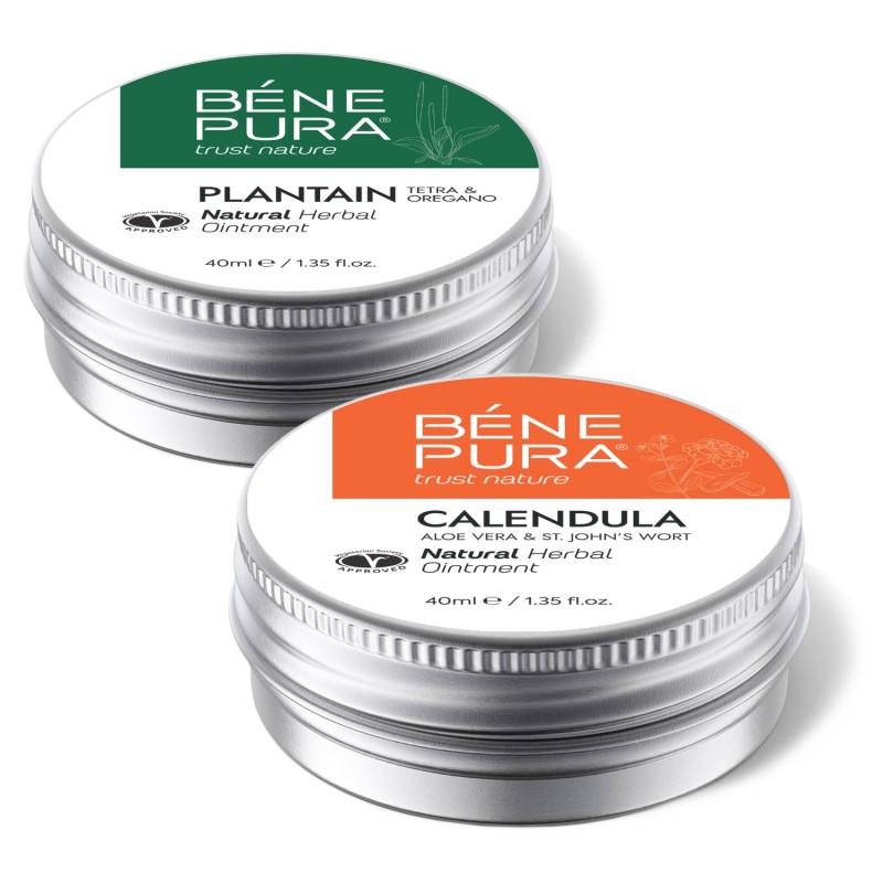 Viszketés elleni Kenőcs Útifüvel és Égési Kenőcs Körömvirággal, Aloe Verával és Orbáncfűvel - GMC