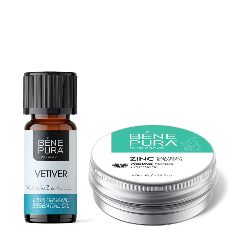 Viszketés elleni Kenőcs Cink-Oxiddal és Bio Vetiver Illóolaj - GMC