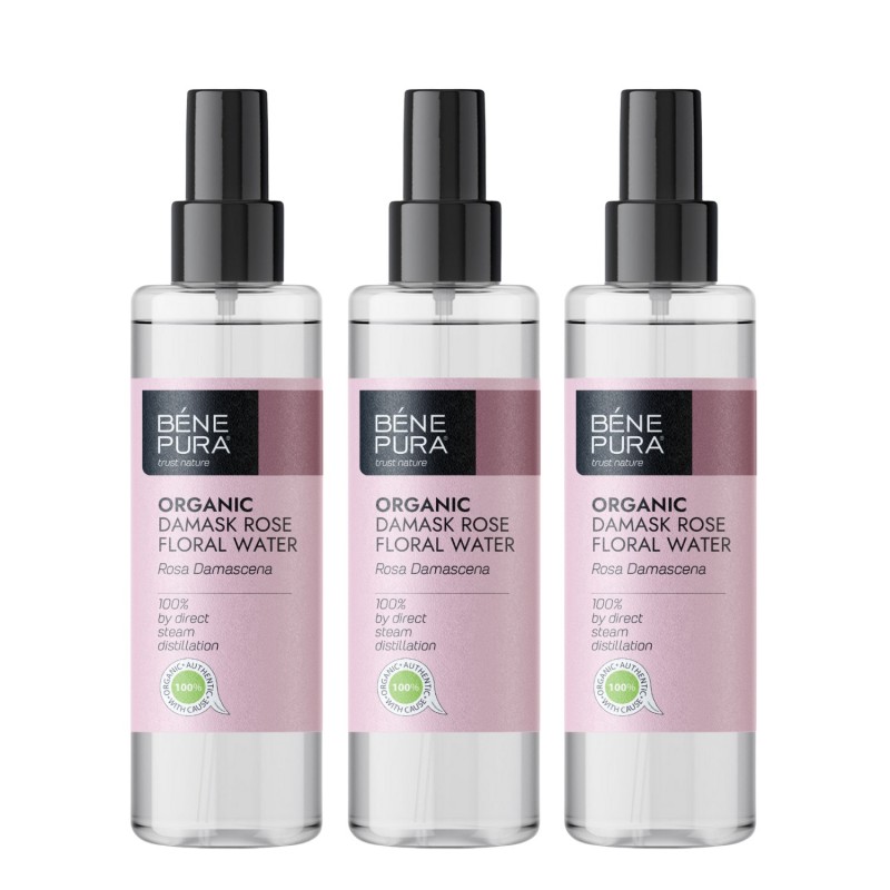 3x Bio Damaszkuszi Rózsa Virágvíz - 250ml