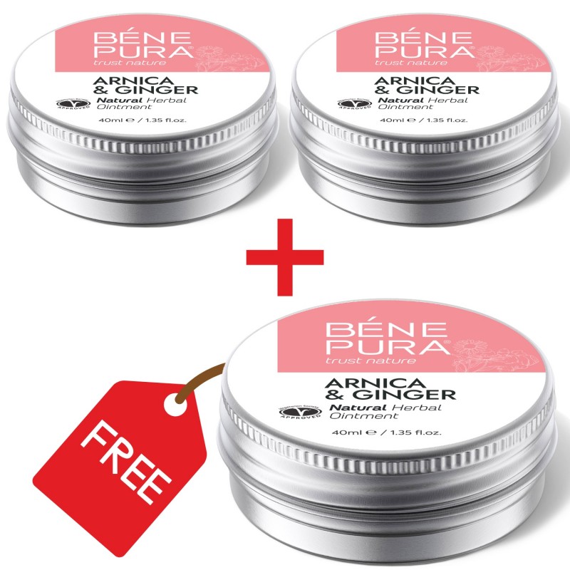 3x Zúzódás Kenőcs Arnikával és Gyömbérrel - 40ml - Szettek