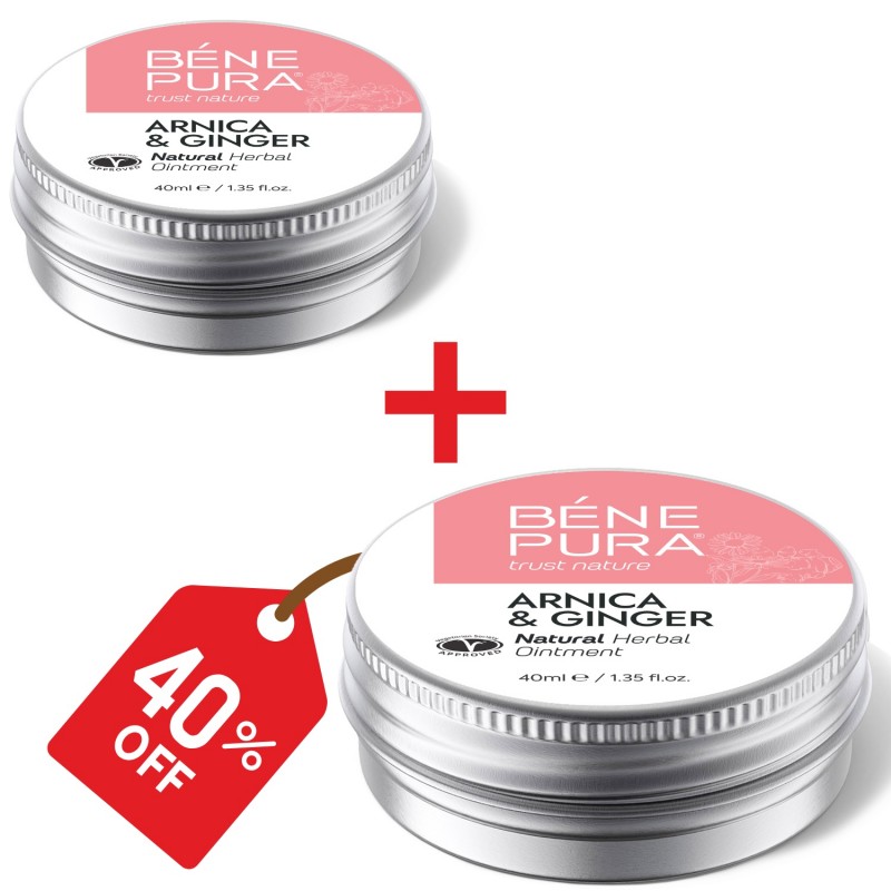 2x Zúzódás Kenőcs Arnikával és Gyömbérrel - 40ml - Szettek