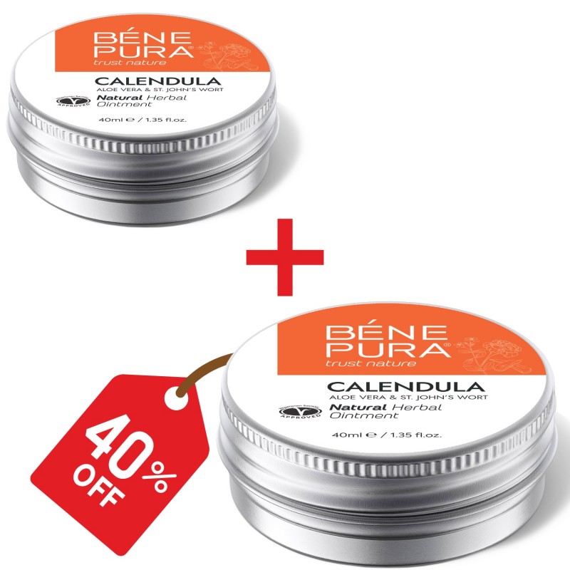 2x Égési Kenőcs Körömvirággal, Aloe Verával és Orbáncfűvel - 40ml - 