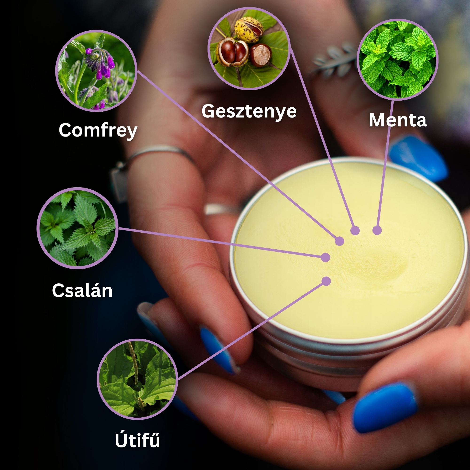 Comfrey és Csalán Izom Kenőcs - 40ml